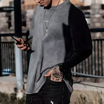 Men's T shirt Tee Oversized Shirt Plain Crewneck Outdoor Sport Short Sleeves Clothing Apparel Fashion Streetwear Cool Casual Daily