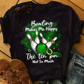Women's T shirt Tee Bowling Shirt Graphic Letter Daily Weekend Black Print Short Sleeve Fashion Round Neck Regular Fit Spring & Summer